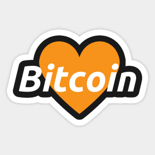 I <3 Bitcoin Sticker